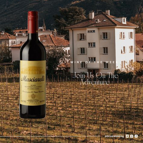 Wine of the Week, Masciarelli Montepulciano d'Abruzzo 2020 Italian Market, Wine Connoisseur, Explore Italy, Regions Of Italy, Montepulciano, Adriatic Sea, Southern Italy, Wine Enthusiast, Timeless Art