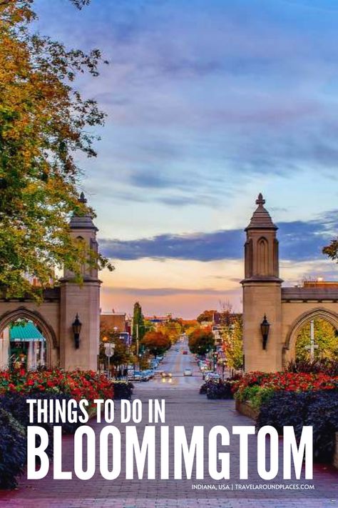 In search for the best things to do in Bloomington? This travel guide will show you the top attractions, best activities, places to visit & fun things to do in Bloomington. Start planning your itinerary now! #indiana #usaroadtrip #usatravel #ustraveldestinations Bloomington Indiana Things To Do In, Things To Do In Bloomington Indiana, Indiana Bloomington, Bloomington Illinois, Bloomington Indiana, Nature Tour, Us Travel Destinations, Michigan Travel, Indiana University