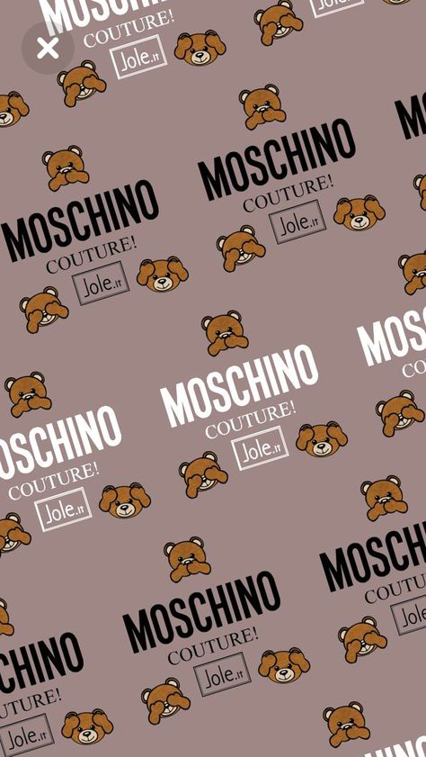 Moschino Bear Wallpaper, Moschino Wallpaper, Brand Wallpaper, Chanel Wallpapers, October Wallpaper, Victoria Secret Wallpaper, New Wallpaper Iphone, Beautiful Wallpapers For Iphone, Fashion Wallpaper