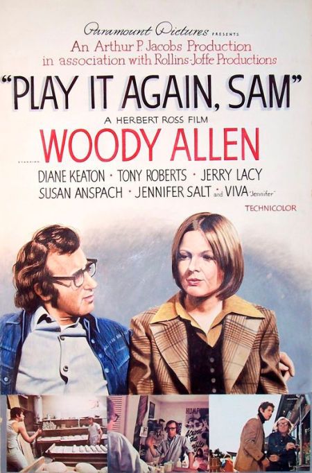 Woody Allen Poster, School Movies, Old School Movies, Play It Again Sam, John Mcenroe, Diane Keaton, Hooray For Hollywood, Woody Allen, July 10