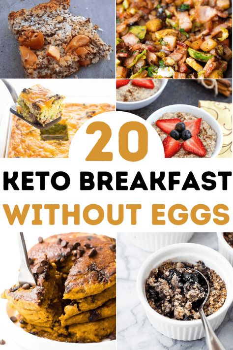 Without Eggs Recipes, Keto Breakfast No Eggs, Breakfast No Eggs, Simple Keto Breakfast, Breakfast Without Eggs, Quick Low Carb Breakfast, Low Carb Egg Recipes, No Carb Breakfast, Eggless Breakfast