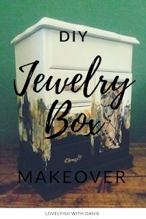 D.I.Y Jewelry Box Makeover | diy | makeover | jewelry box | do it yourself | chalk paint | abstract | Paint Jewelry Box Diy, Jewelry Box Makeover Diy, Vintage Jewelry Box Makeover, Jewelry Armoire Makeover, Upcycle Jewelry Box, Vintage Toys 1960s, Armoire Makeover, Box Makeover, Vintage Bouquet Wedding