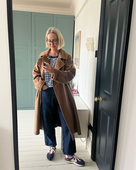 Alex Stedman (@alexandra.stedman) • Instagram photos and videos Alexandra Stedman Style, Alexandra Stedman, Alex Stedman, The Inbetweeners, Paid Partnership, Camel Coat, Spring Style, Cool Socks, Blue Blouse