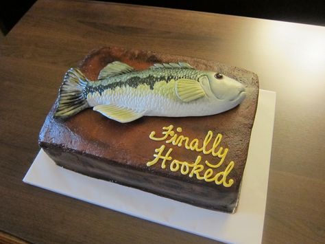 Willie's Fishing Groom's Cake, October 2013 Bass Grooms Cake, Bass Fishing Grooms Cake, Grooms Cake Ideas Fishing, Grooms Cake Fishing Theme, Fish Grooms Cake, Fishing Grooms Cake, Grooms Cake Hunting, Grooms Cake Ideas, Fishing Themed Wedding