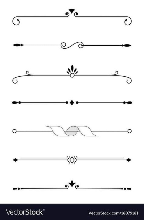 Divider Png, Bullet Journal Dividers, Text Dividers, Tato Henna, Bond Paper Design, Text Symbols, Page Borders Design, Bullet Journal Diy, Bullet Journal Notebook