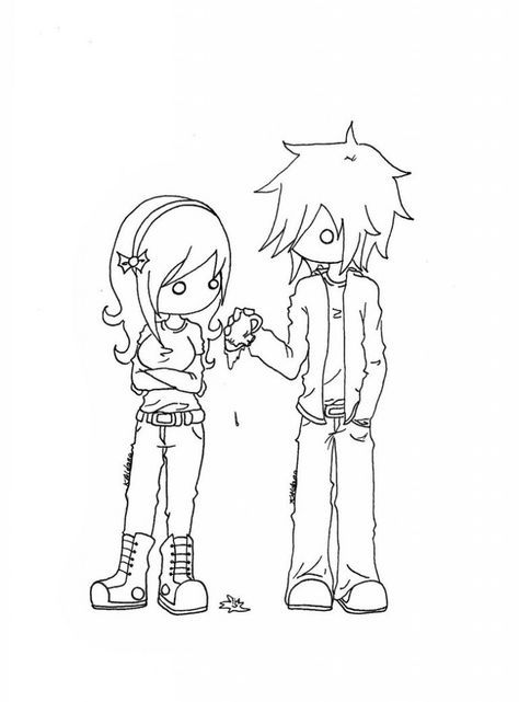 Emo Coloring Pages Emo Coloring Pages, Emo Disney, Boy And Girl Drawing, Chibi Coloring Pages, Emo Anime, People Coloring Pages, Best Coloring Pages, Spiderman Coloring, Farm Animal Coloring Pages