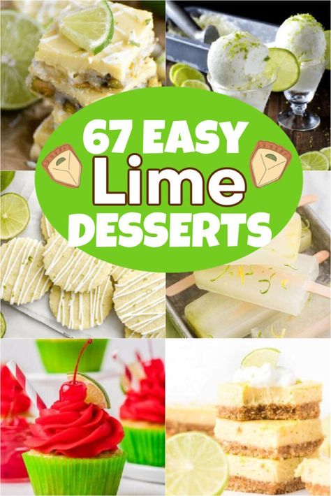 Key Lime Desserts In A Cup, Desserts With Lime, What To Make With Limes, What To Do With Limes, Lime Squares, Lime Dessert Recipes, Lime Dessert, Sorbet Dessert, Key Lime Desserts