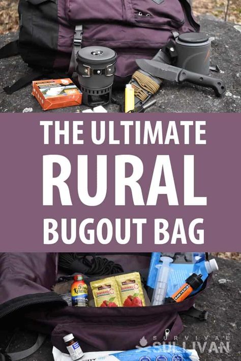 Rural bug out bags are different than what city folks would have because the set of challenges is different. Here's what you should pack. #survival #bugoutbag #buggingout #bushcraft #wildernesssurvival #wilderness Prepper Tips, Best Bug Out Bag, Garden Homestead, Bug Out Bags, Get Home Bag, Survival Ideas, 72 Hour Kits, Survival Stuff, Survival Bag