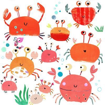 Crab Illustration, Crab Art, Advocate Art, Fine Artwork, Literature Art, Art Licensing, Painted Metal, Children's Literature, Illustration Inspiration