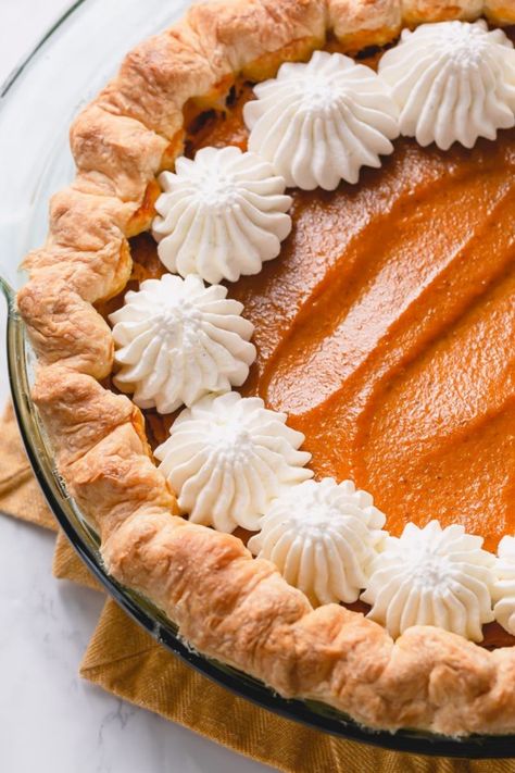 Pumpkin Mousse Pie ~Sweet & Savory Pumpkin Mousse Pie, Pumpkin Pie Recipe Easy, Mousse Pie, Pumpkin Mousse, Easy Pumpkin Pie, Homemade Pumpkin Puree, Sugar Pie, Puff Pastry Sheets, Steak Sandwich