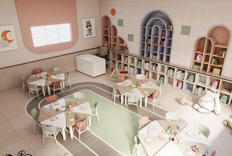 Rocking Bed, Bed Montessori, Micro Creche, Kindergarten Interior, Preschool Designs, Classroom Interior, Daycare Decor, Daycare Design, Kindergarten Design