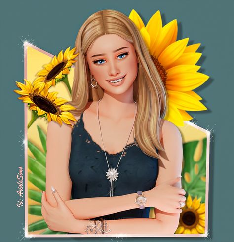 Sims 4 Profile Picture, Character Pictures, The Sims 4, Profile Pictures, The Sims, Sims 4, Profile Picture, Sunflower, My Favorite