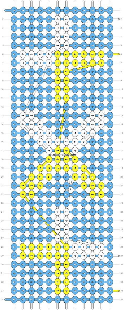 Alpha pattern #120933 | BraceletBook Txt Bracelet, Taehyun Hueningkai, Beomgyu Taehyun, Pixel Crochet, Tomorrow X Together, Alpha Pattern, Alpha Patterns, Friendship Bracelet Patterns, Bracelet Patterns