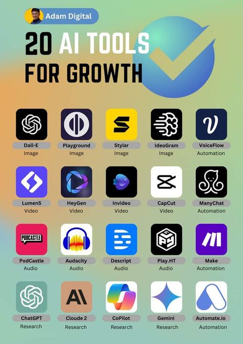 20 AI tools for growth #aitools #ai #aitoolsforbusiness Tool Poster, Best Video Editing, Business Books Worth Reading, Hacking Websites, Basic Computer Programming, Computer Science Programming, Financial Motivation, Content Marketing Tools, Study Apps