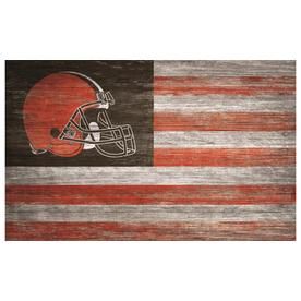 Cleveland Browns Wallpaper, Flag Wall Decor, Nfl Flag, Cleveland Browns Football, Distressed Walls, Nfl Cleveland Browns, Browns Football, Flag Signs, Flag Wall