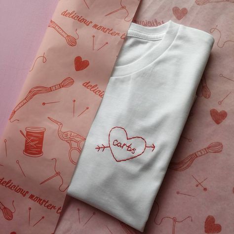 Personalised Hand Embroidered Love Heart T Shirt Packaging Ideas Business, Clothing Packaging, Diy Embroidery Kit, Mothers Day Crafts For Kids, Heart T Shirt, Packaging Ideas, Mothers Day Crafts, Packaging Design Inspiration, Embroidered Tshirt