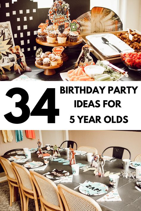 5 Year Birthday Theme, 5th Boy Birthday Party Themes, Six Year Old Birthday Party Ideas Boy, 5th Boy Birthday Ideas, Boys 5th Birthday Party Ideas Themes, 5 Year Boy Birthday Party Ideas, Fifth Birthday Theme Boy, Boys 5th Birthday Theme, Five Year Old Birthday Theme Boy