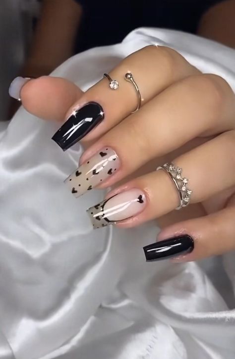 Nail Designer, Manicure, Black And White, Nails, White, Black