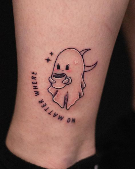 Spooky season approaches, folks. These ghosts are a marker of friendship and not Halloween but… idk. FANKS. . . . #tattoo #ghosttattoo #matchingtattoos #cutetattoos #firsttattoo #halloween #sortof Halloween Couple Tattoo Ideas, Ghost Friend Tattoos, Matching Spooky Tattoos, Ghost Tattoos, Ghost Tattoo, Spooky Tattoos, Tat Ideas, Friend Tattoos, Matching Tattoos