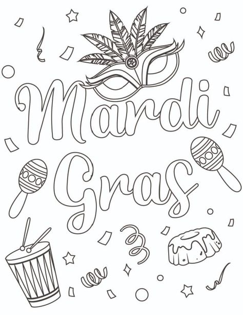 Mardi Gras Color Sheets, Fat Tuesday Activities For Kids, Mardi Gras Color Sheets For Kids, Mardi Gras Maternelle, Mardi Gras Coloring Pages Free Printable, Mardi Gras Printables Free, Mardi Gras Coloring Pages, Mardi Gras Mask Template, Mardi Gras Activities