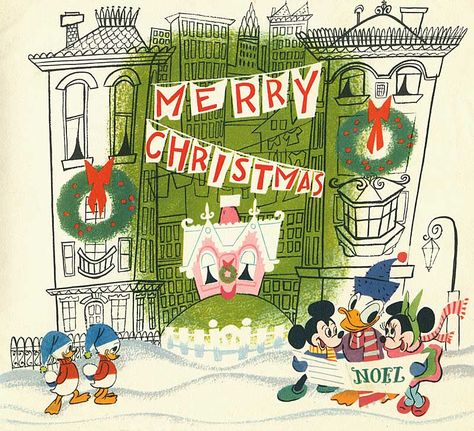 50s Disney Xmas Cards Old Disney Christmas, Disney Christmas Cards, Disney Merry Christmas, Vintage Holiday Cards, Disney Cards, Retro Disney, Disney Vintage, Art Disney, Old Disney