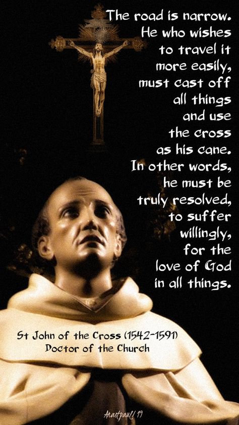 Quote/s of the Day - 9 July - I will not deny you John Of The Cross Quotes, The Cross Quotes, Saints Prayers, St John Of The Cross, Cross Quotes, John Of The Cross, Catholic Gentleman, Catholic Theology, Catholic Doctrine