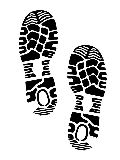 Footprints stencils is a section collecting very unusual silhouettes to cut out of paper. All footprint stencils are free to download and print. How To Draw Footprints, Shoe Print Template, Shoe Stencil, Foot Print, Footprint Template, Footprint Silhouette, Footprint Stencil, Digital Footprint Poster, Dino Footprint