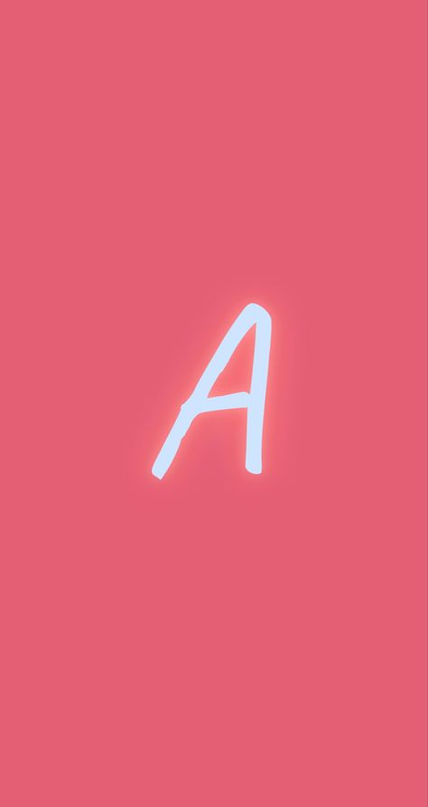 A little picture to use as a profile pic or even for a wallpaper Letter Profile Picture, Letter A Profile Picture, A Profile Picture, A N Wallpaper, A Wallpaper, Profile Pic, Letter A, Profile Picture, Neon Signs