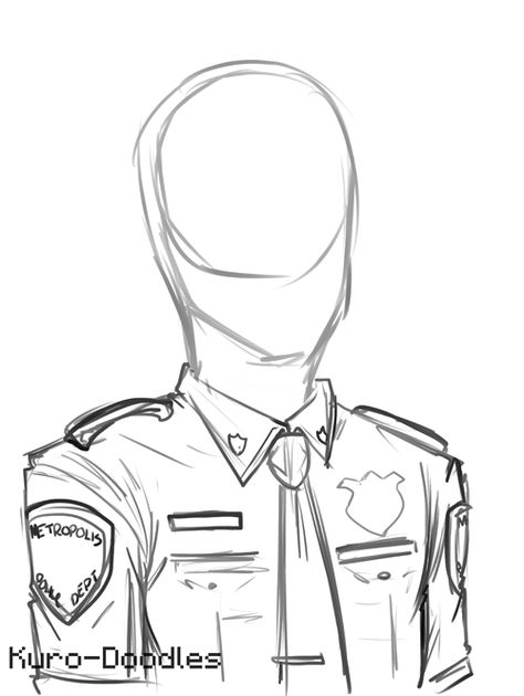 Cop Uniform Drawing, Police Drawing Sketches, Police Uniform Drawing, Police Art Drawing, Cop Drawing, Drawing Uniform, Police Art, Cop Uniform, Man Sketch