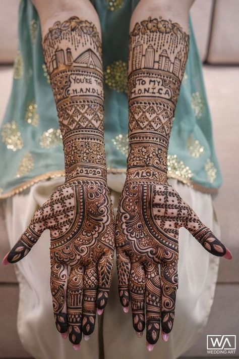 20+ Of WedMeGood's Most Pinned Images In The Last Year Karva Chauth Mehndi Designs, Traditional Mehndi Designs, Rajasthani Mehndi Designs, Bridal Mehendi Designs Hands, Bridal Henna Designs, Modern Mehndi Designs, Latest Bridal Mehndi Designs, Wedding Mehndi Designs, Bridal Mehendi Designs