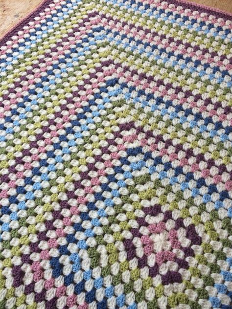 Gemstone Granny Square Blanket - The Crochet SwirlThe Crochet Swirl Infinity Granny Square Blanket, Infinity Granny Square, Solid Granny Square Blanket, Crochet Swirl, Blankets Knit, Crochet Throws, Knit Scarfs, Crochet Granny Stitch, Granny Stitch