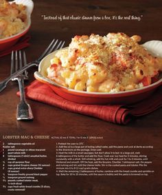 Lobster Mac N Cheese Recipe, Timmy Time, Sides Dishes, Lobster Mac, Lobster Mac And Cheese, Mac Cheese Recipes, Lobster Recipes, Food Network Magazine, Mac Cheese