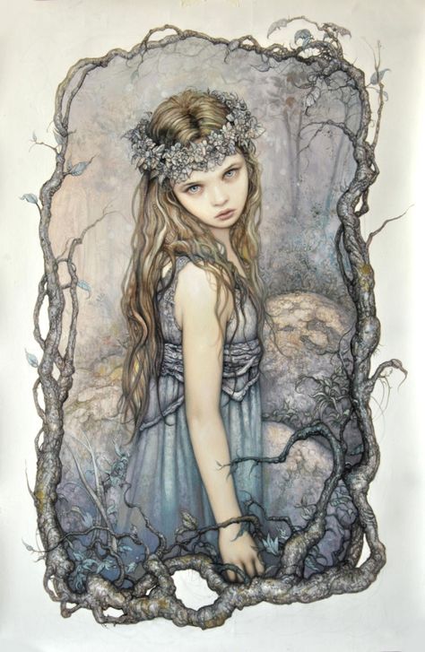 ARANTZA SESTAYO https://www.facebook.com/Arantza-Sestayo-93453192873 Arantza Sestayo, Female Paintings, Children Of The Forest, Faerie Garden, Wendy Darling, San Sebastian Spain, Book Graphic, Forever Mine, Fantasy Design