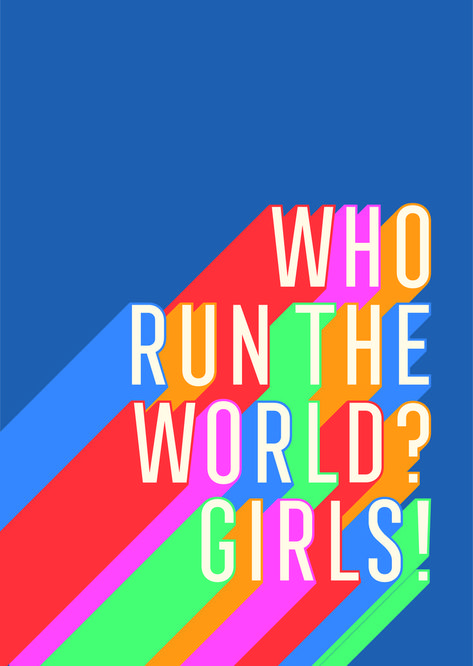 Beyonce Quote, Who Run The World Girls, Beyonce Quotes, Who Run The World, Prints Colorful, Color Quotes, Who Runs The World, Colorful Gifts, Running Motivation