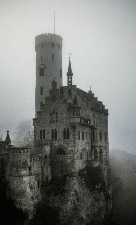 Enchanted Places, Dark Castle, Haunted Castle, Mystical Places, Neuschwanstein Castle, Studio Ghibli Art, Castle Ruins, Book Aesthetics, Gothic Aesthetic