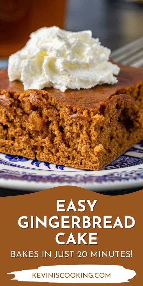 This easy gingerbread cake is topped with spicy-sweet candied ginger pieces. Robust molasses, warming cinnamon, and zingy ginger come together in perfect harmony. This bright and pungent spice has a unique flavor profile that elevates savory and sweet recipes alike. Today’s recipe is super moist, super easy to make, and filled to the brim with ginger. The powdered ginger in the dough combined with the chewy bites of candied ginger bliss create truly heavenly results. Easy Ginger Cake, Ginger Recipes Dessert, Moist Gingerbread Cake, Easy Gingerbread Cake, Ginger Cake Recipe, Moist Gingerbread, Crystallized Ginger, Easy Gingerbread, Quick Cake