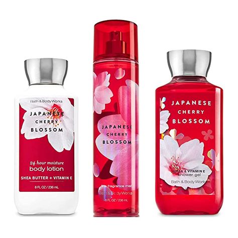 Amazon.com : Bath & Body Works Japanese Cherry Blossom Set - Shower Gel 10 oz, Fragrance Mist 8 oz, Body Lotion 8 oz : Other Products : Beauty & Personal Care Christmas Presents For Moms, Blossom Perfume, Japanese Blossom, Bath And Body Work, Bath And Body Works Perfume, Bath And Body Care, Japanese Cherry Blossom, Bath And Bodyworks, Fragrance Mist