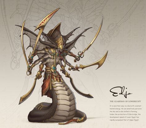 Egyptian Warrior, Creature Artwork, Cool Monsters, Egyptian Symbols, Egyptian Mythology, Fantasy Races, Monster Concept Art, Egyptian Goddess, Fantasy Monster