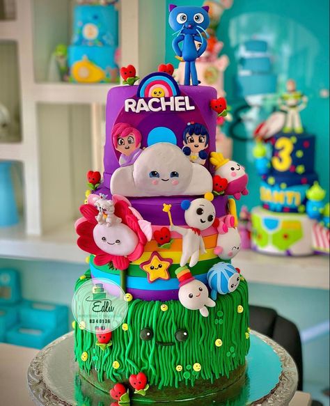 True Rainbow Kingdom Birthday Cake, True And Rainbow Kingdom Cake, True And The Rainbow Kingdom Birthday, True And The Rainbow Kingdom, Rainbow Kingdom, Rainbow Birthday Cake, Rainbow Parties, Toddler Birthday Party, Cute Birthday Cakes