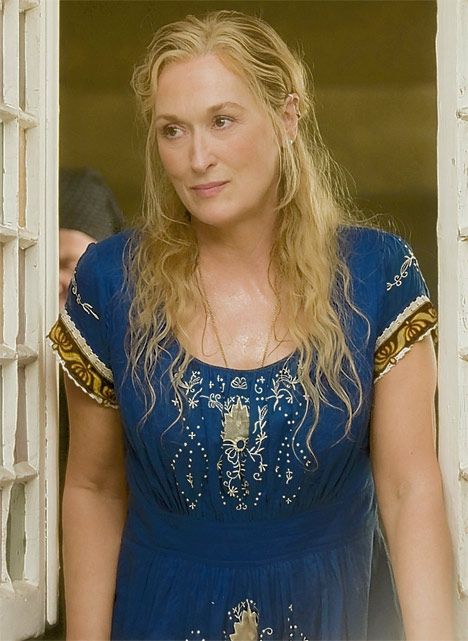 Meryl Streep in Mamma mia Meryl Steep, Meryl Streep Quotes, Meryl Streep Movies, Donna Sheridan, Comfort Movies, Tamar Braxton, Mia 3, Mama Mia, Light Spring