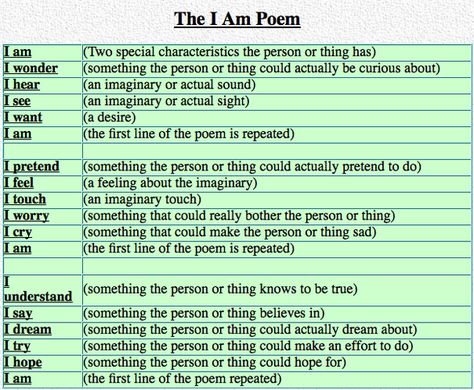 The I am Poem I Am Poem, Childrens Poems, Teaching Poetry, Therapeutic Activities, Counseling Activities, Child Therapy, Art Therapy Activities, Counseling Resources, Mobile Learning