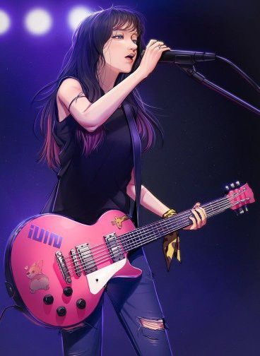 A Simple Life, Guitar Girl, Kpop Drawings, Simple Girl, Opening Day, 영감을 주는 캐릭터, Kpop Fanart, Digital Art Girl, Girly Art