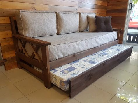 Divan Cama+ 2 Colchones+ Juego De Almohadones Funda Lavable | Mercado Libre Divan Cama, Living Ideas, Storage Bench, Bench, Sofa, Furniture, Home Decor, Home Décor