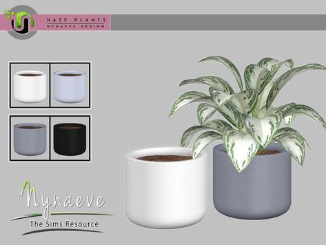 NynaeveDesign's Haze Flowerpot V4 Sims 4 Cc Vase Decor, White Flower Pot, Sims 4 Kitchen, Sims 4 Tsr, Sims 4 Black Hair, Retro Wallpaper Iphone, Video Game Room Design, Free Sims 4, Video Game Room