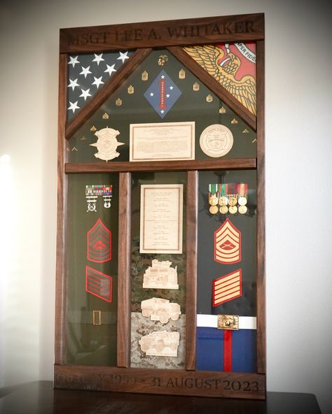 Get your Custom Military Gifts— unique with your own style in mind. 🫵🏽
Shadow Boxes | Desk Cases | Plaques
•
DM to get your today 📨
•
EAS | PCS | Retirement | …just because 🍂
WWW.OAKPLACE.COM
#Marines #Navy # Army #AirForce #CoastGuard Marine Corps Shadow Box Display, Military Shadow Box Ideas, Air Force Decor, Military Shadow Box, Navy Army, Military Gifts, Blue Box, Coast Guard, Shadow Boxes