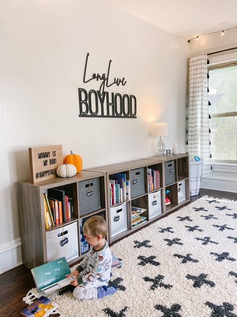 Toddler Boy Room Pottery Barn Kids, Boyhood Room, Boyhood Nursery, Boyhood Bedroom, Long Live Boyhood, Long Live Boyhood Room, Long Live Boyhood Playroom, Boys Bathroom Decor, Small Playroom