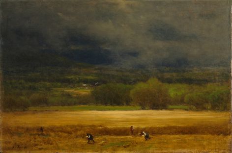 The Wheat Field George Inness, Hudson River School, Wheat Field, Cleveland Museum Of Art, American Painting, Wheat Fields, Hudson River, American Artists, Art Vintage