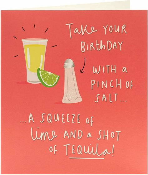 Will this cool illustrated tequila card be the thing that makes that special birthday person have the best day ever? It’s definitely worth a shot! Inside Message Reads: Enjoy! Card Size: 159mm x 184mm. Envelope Included. Tequila Birthday Wishes, Tequila Birthday, Birthday Wishes For Men, Happy Birthday Man, Have The Best Day, Vodka Shots, 60th Birthday Cards, Tequila Shots, Cute Birthday Cards