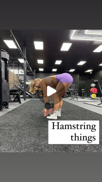 Dr. Meghan Sak-Ocbina PT, DPT, ATC, CSCS on Instagram: "🍖HAMSTRING THINGS🍖  The hamstrings are really important when it comes to hip extension, pelvic stability, & decelerating during running & walking.   They need to have endurance, reactivity, & work well with their neighboring muscles (but not take over the neighbors’ job!)  Like any other muscle, they need to be strong in full range of motion!   & like a few other muscles, 3 of the 4 muscles of the hamstrings both extend the hip AND flex the knee.  As such, only doing seated hamstring curls won’t do the trick. 😬  Other ways to hit the hams:  1️⃣Pelvic tilts - Use the hams to pull the pelvis into a posterior tilt. Imagine pulling back pockets to heels, & fight not to grip with the glutes &/or posterior pelvic floor!   2️⃣Tantrums - I Stiff Hamstrings, Hamstring Focused Workout, How To Improve Hamstring Flexibility, Hamstring Isolation Workout, Eccentric Hamstring Exercises, Hip Extension, Hamstring Curls, Hamstring Workout, Ankle Weights