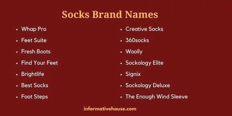 Funny Socks Brand Names For Business Names For Business, Unique Business Names, Name Boards, Names Ideas, Name Ideas, Unique Business, Funny Socks, Sock Shop, Cool Socks